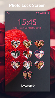 愛カップル写真のロック画面 Androidアプリ Applion