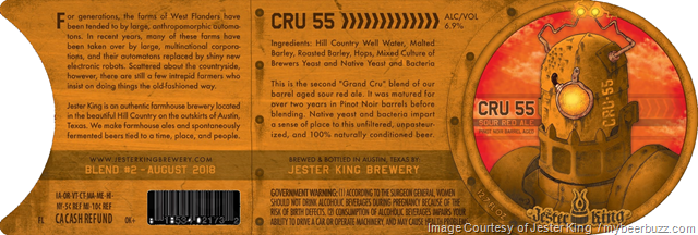 Jester King CRU-55 Blend 2 Coming 10/5