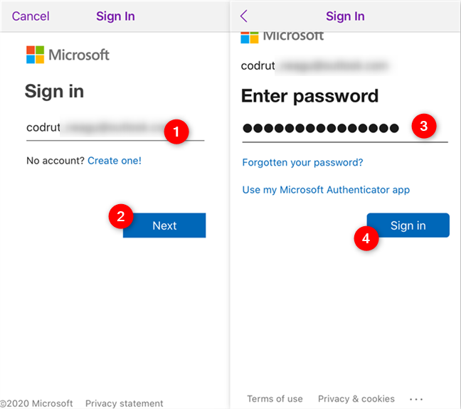 Iniciar sesión en OneNote con su cuenta de Microsoft