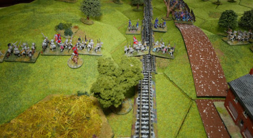 Confederates capture the rail cut.