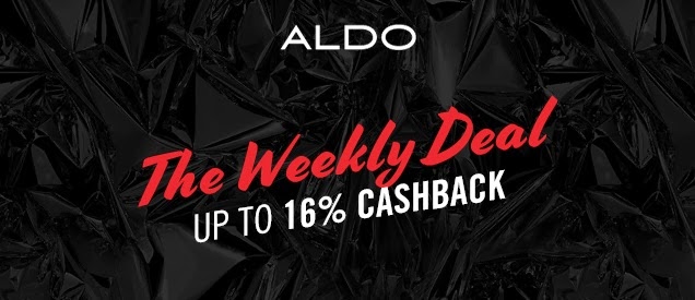 Up to 16% Cashback from Aldo - Weekly Deal Aldo