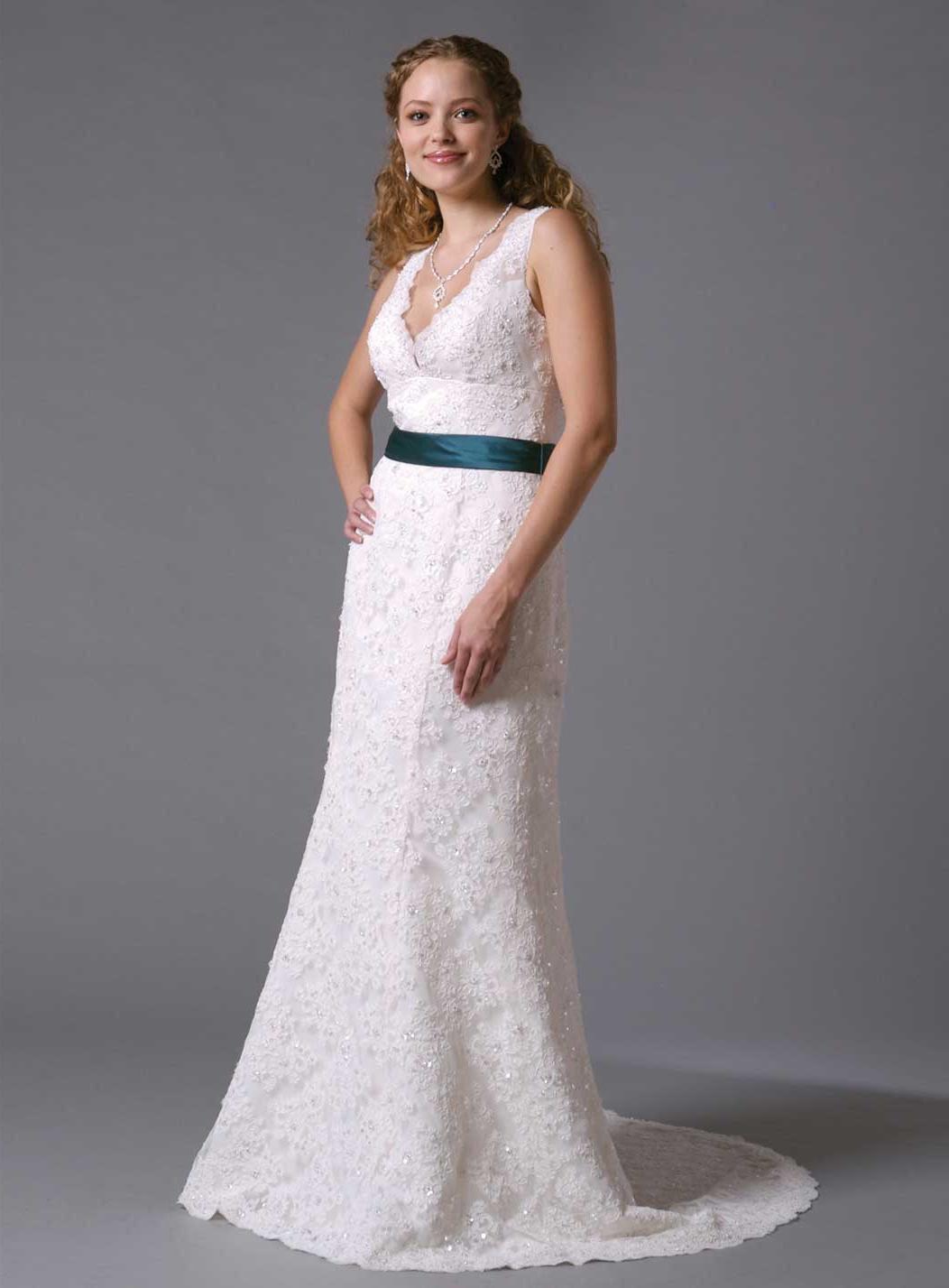 A Line wedding Gown