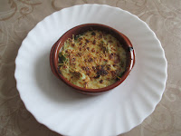 Gratin d'asperges aux lardons