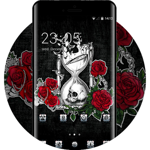 Download Skull bone theme demon rose wallpaper For PC Windows and Mac