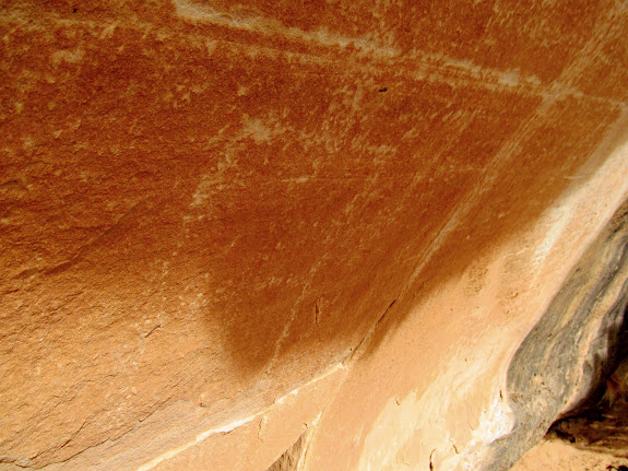 Faint petroglyph