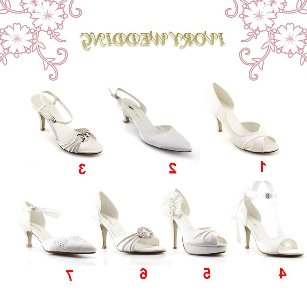 SHOEZY womens Ivory wedding bridal dress satin shoes sz