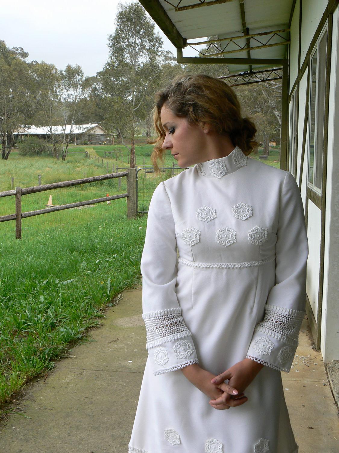 Stunning 1970s Wedding Dress. From sacreddaisy