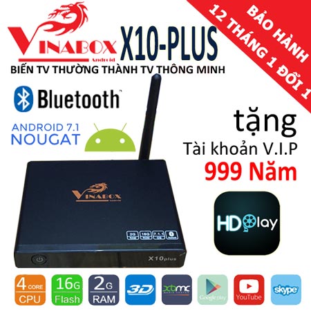 Android tv box vinabox x10 plus 2018