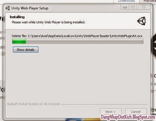 cài lại unity web player