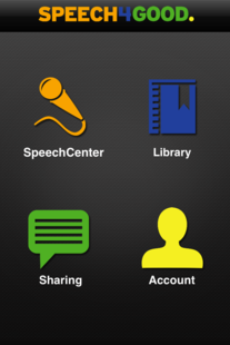 Speech4Good Main Menu