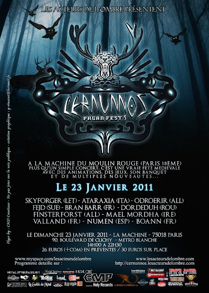 Cernunnos Pagan Fest 5 @ La Machine du Moulin Rouge, Paris 23/01/2011