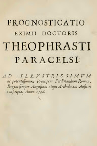 Cover of Paracelsus's Book Prognosticatio Eximii Doctoris Theophrasti Paracelsi (in Latin)