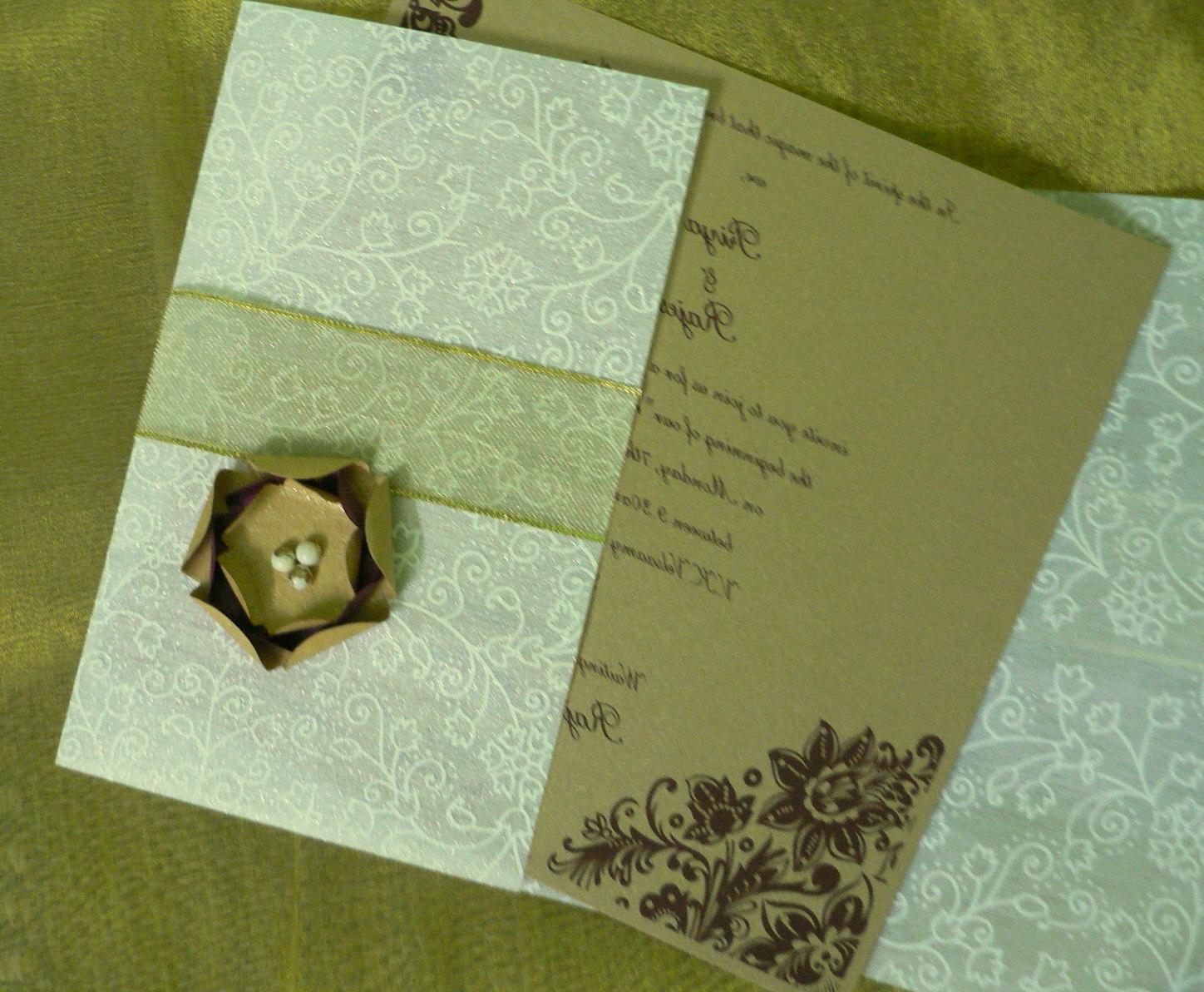 Handmade Wedding Invitations