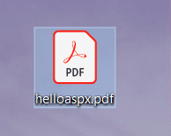 aspxファイルはpdfファイルに変換されます