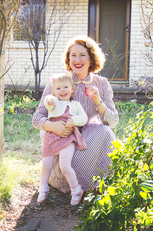 Mama & daughter share a giggle at Daddy | Lavender & Twill