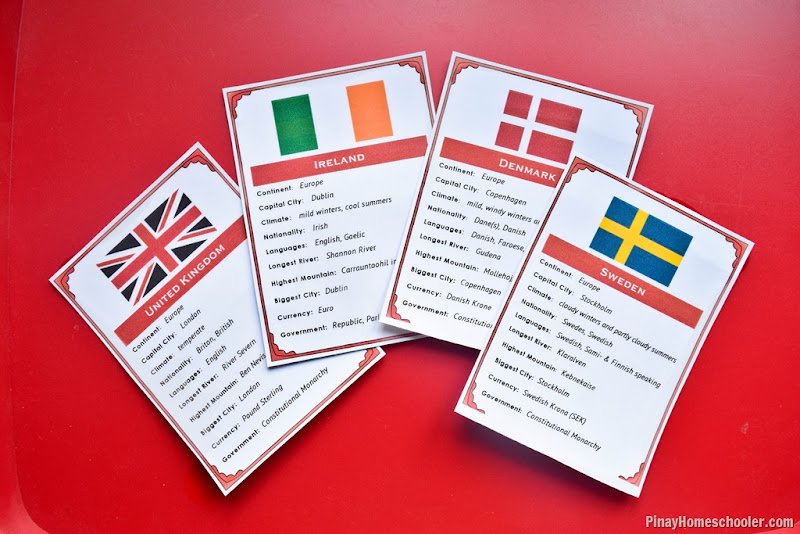 FREE Northern European Countries Fact Cards