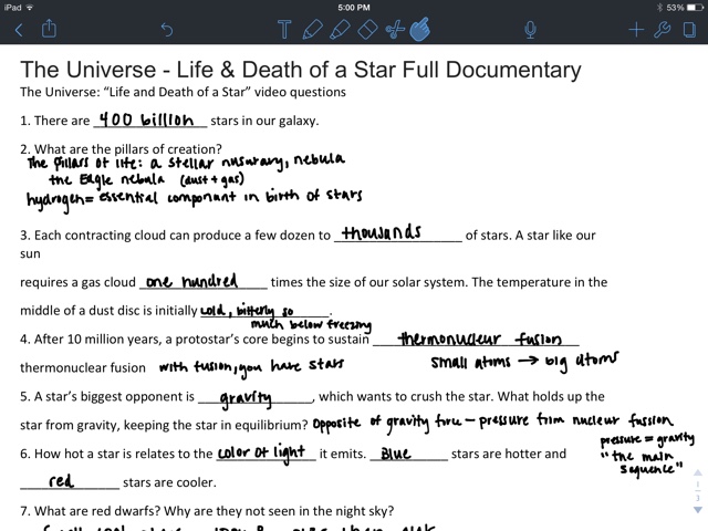 liakeenerchemistry-the-universe-the-life-and-death-of-a-star-video-worksheet