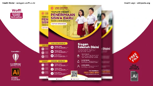 Gratis Brosur Kumpulan Brosur Penerimaan Siswa Baru Tk Sd Smp Smk Dan Kuliah Terbaru Templatekita Com