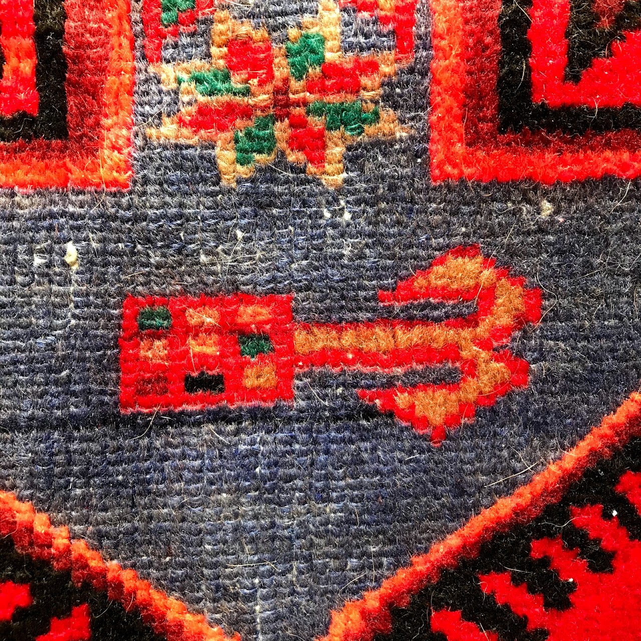 Wool Tribal Small Area Rug