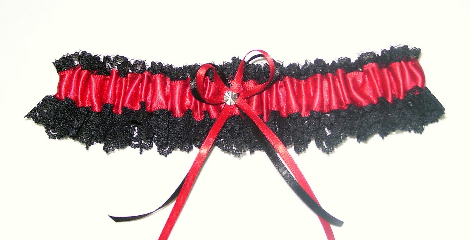 Gothic Wedding garters,Goth