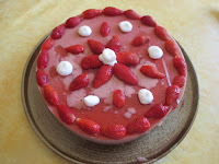 Gâteau mousseux aux fraises