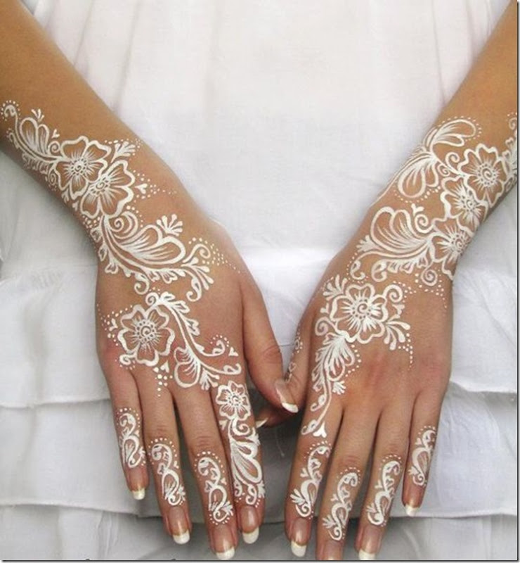 mehndi white