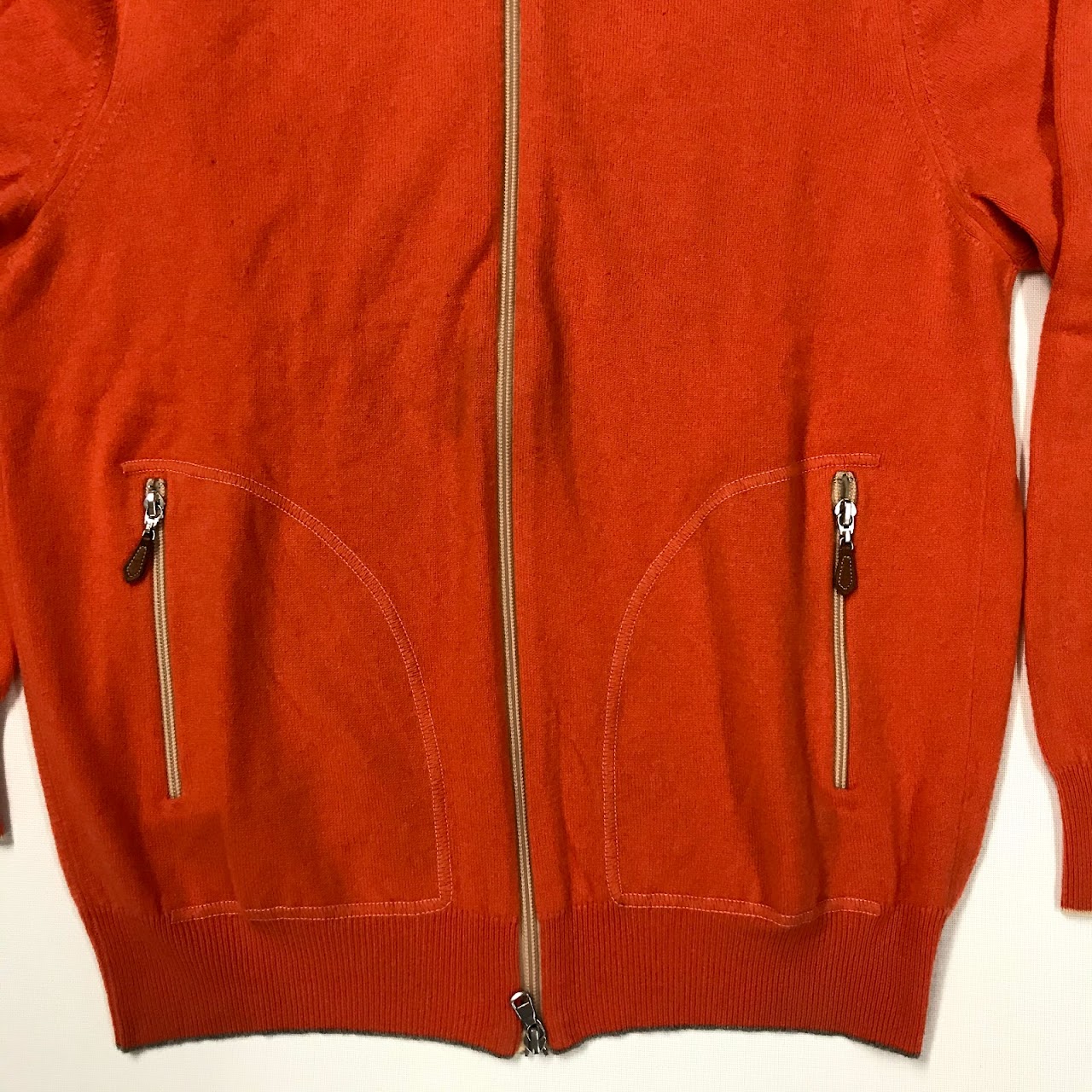 Brunello Cucinelli Orange Cashmere Sweater