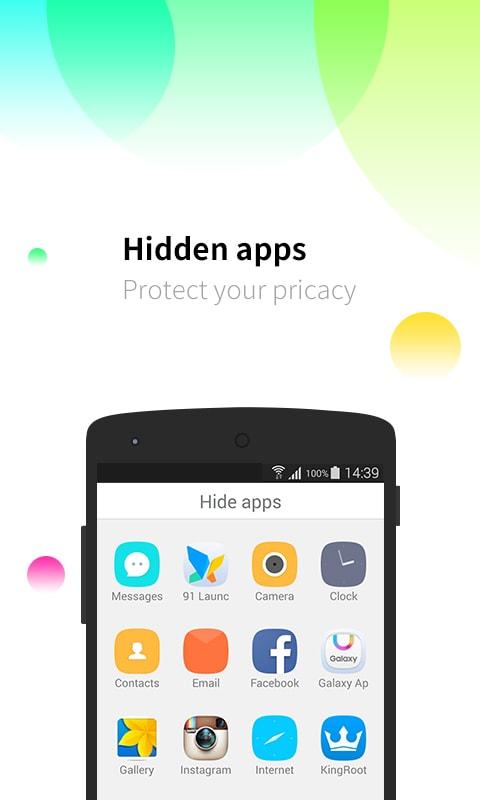 91 Launcher Pro- smooth theme Screen 3