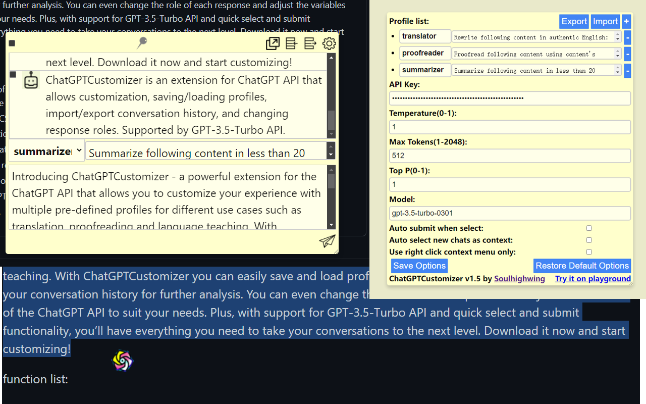 ChatGPTCustomizer Preview image 0