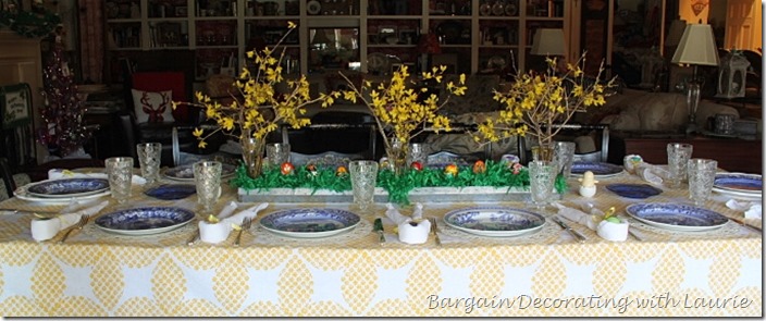 Easter Tablesape-Bargain Decorating with Laurie