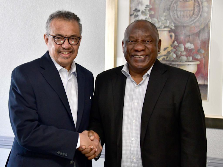 World Health Organisation (WHO) director-general Tedros Adhanom Ghebreyesus has thanked President Cyril Ramaphosa for supporting in health initiatives.