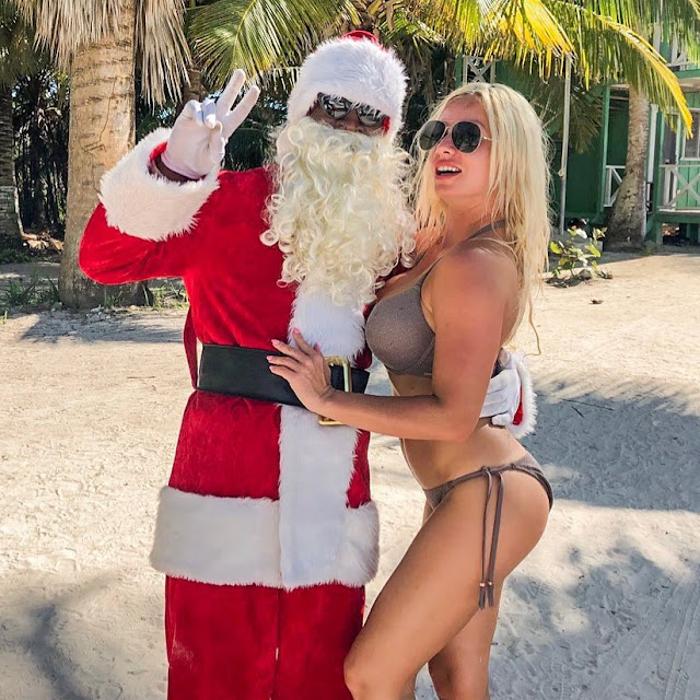 Santa with a Hot sexy Bikini model style fashion outfit Santa with a Hot sexy Bikini model style fashion outfit