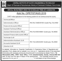 CIPET-Advertisement-2016-www.indgovtjobs.in