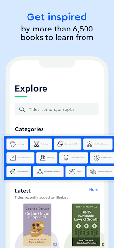 Screenshot Blinkist: Book Summaries Daily