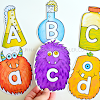 Halloween Themed Monster Letter and Number Cards