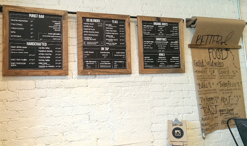 photo of menu