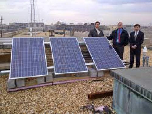 Solar Panels In Enterprise Or Panels Providing Electricity Near Oregon