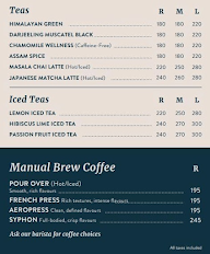 Third Wave Coffee menu 3