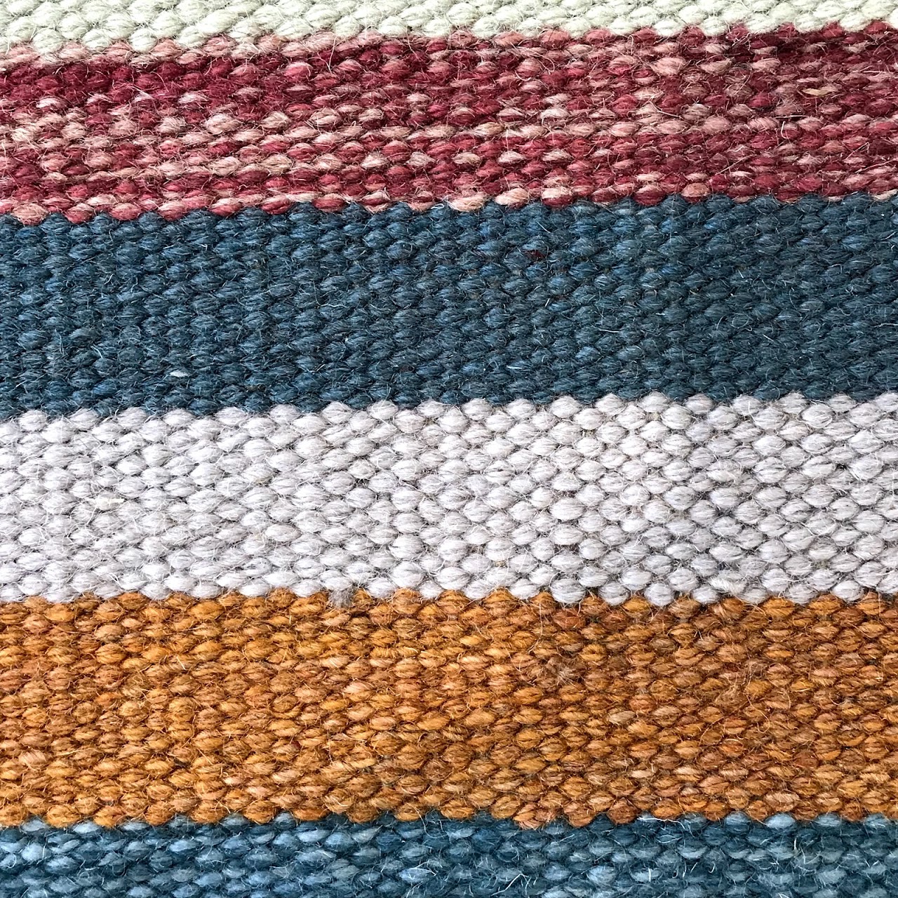 Egyptian Wool Kilim Striped Runner #1