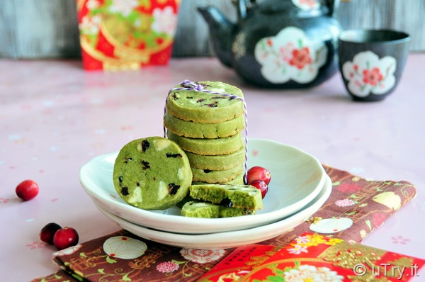 Matcha Cookies with Cranberries and White Chocolate - for Chinese New Year  http://uTry.it