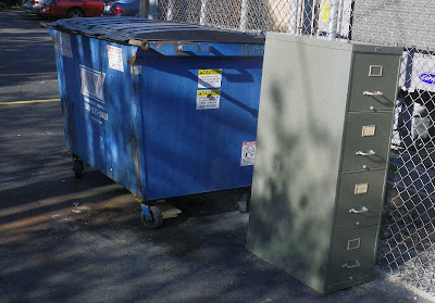 filing cabinet in trash filing cabinet in trash