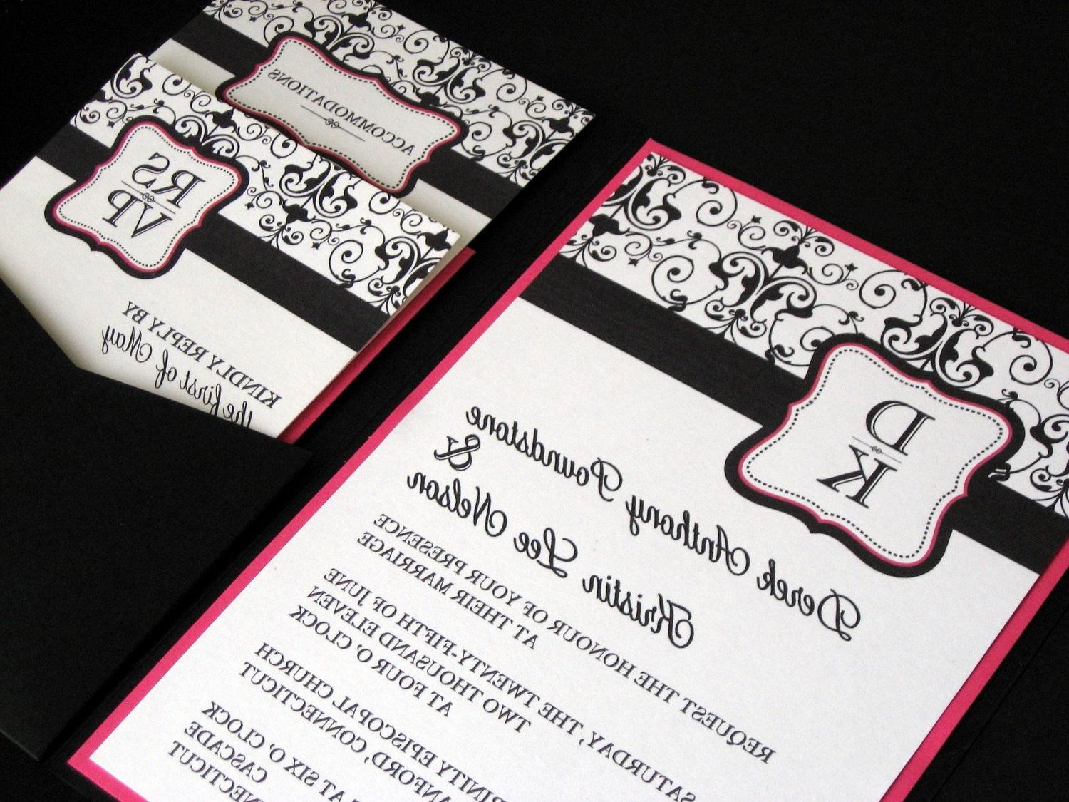 Black Wedding Invitation