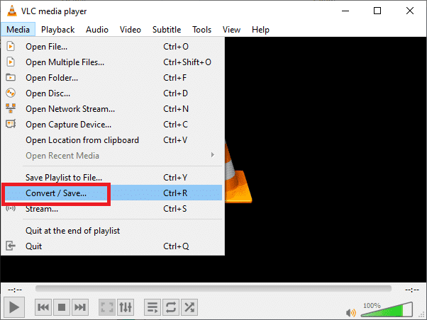 Seleccione Convertir/Guardar en el menú desplegable. Guía rápida para convertir MP4 a Mp3 a través de Windows Media Player