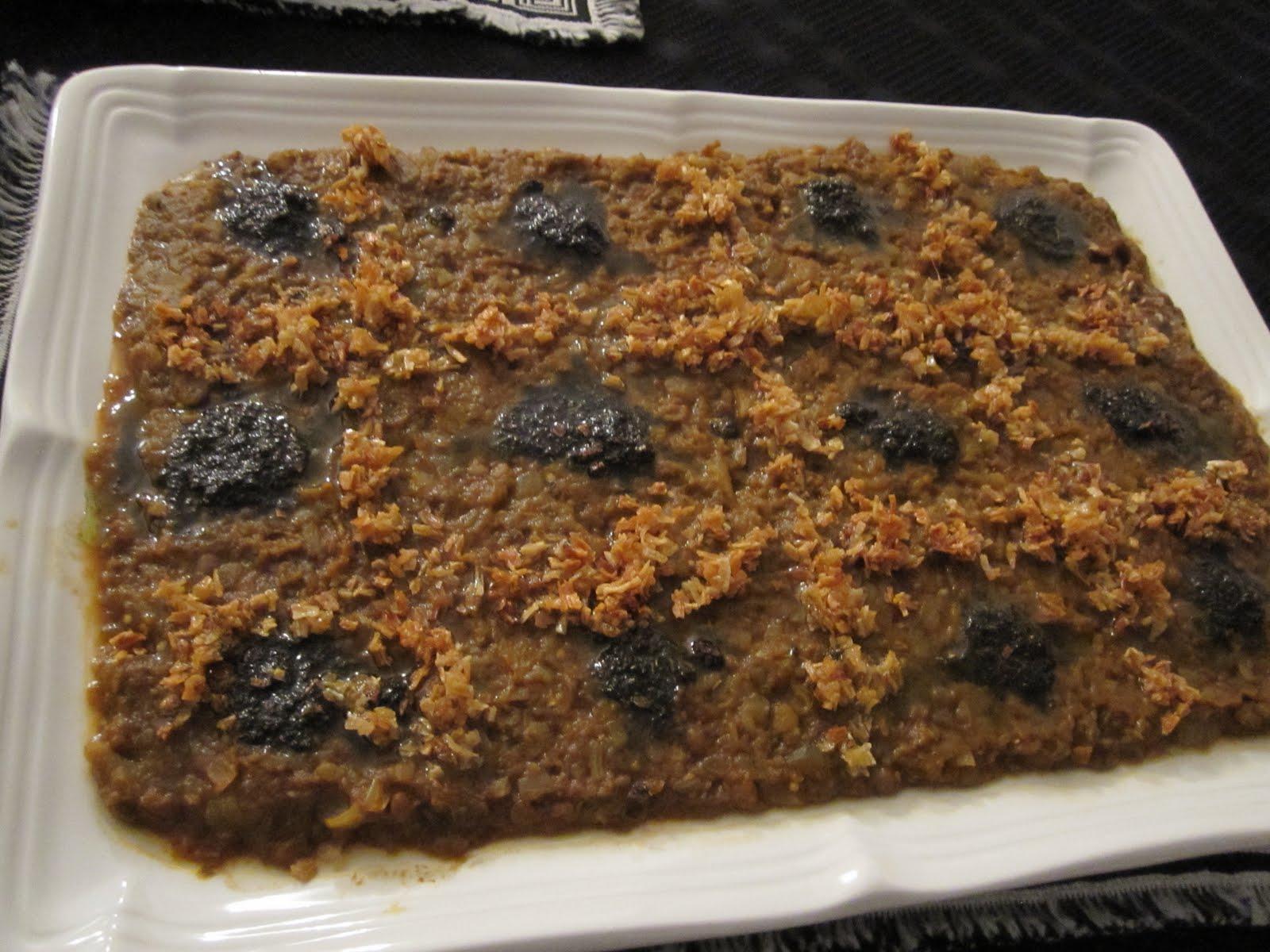 lentil - Eggplant with