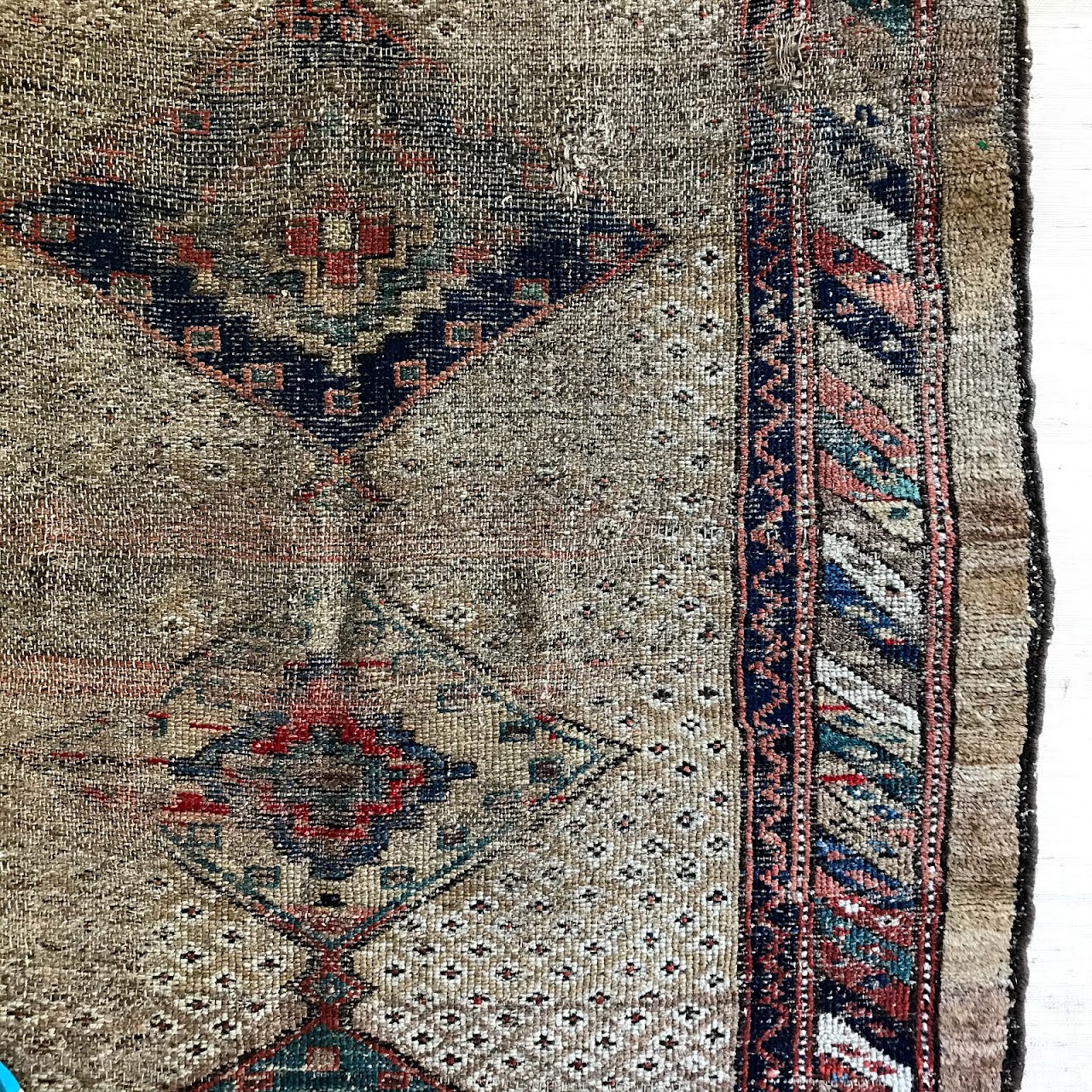 Wool Diamond Medallion Area Rug