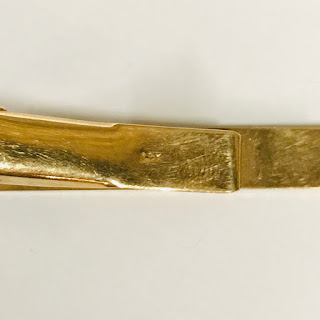 14K Gold 'S' Tie Clip