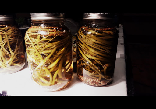 Pickled Garlic Scapes from Roger Dewling. From How To Celebrate Food Day Canada in St John's, Newfoundland