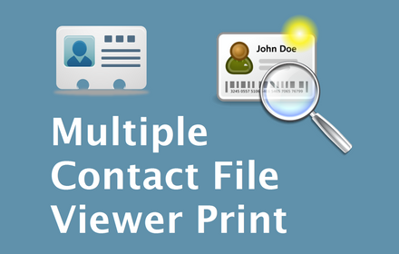 Multiple Contact File Viewer Print small promo image