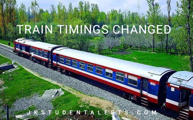 Kashmir New Train Time Table Will Effect From 1 April 2022 Check Here