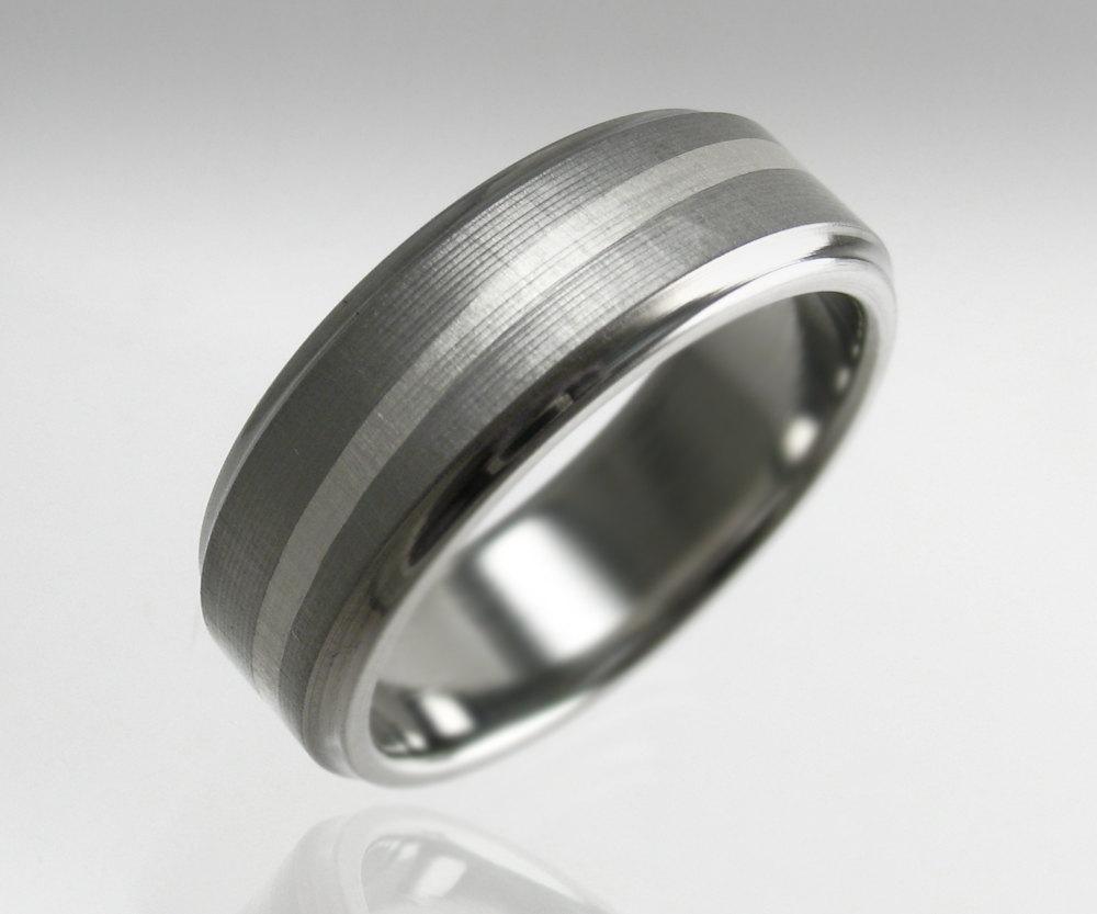 titanium wedding band for men